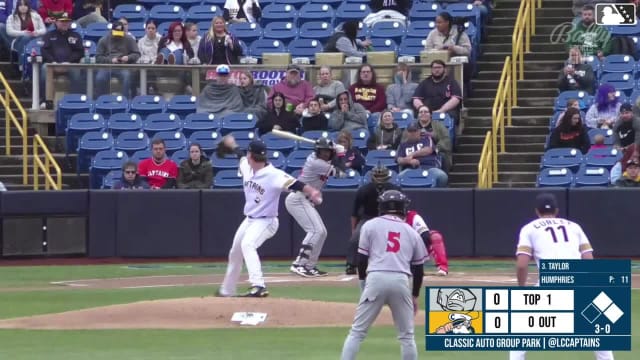 Devin Taylor singles on a line drive to right fielder Aaron Walton. Ali Camarillo scores. Casey Yamauchi to 3rd.