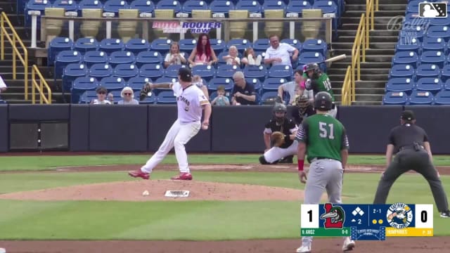 Eduardo Quintero hits a grand slam (12) to left field. Jose Meza scores. Victor Rodrigues scores. Anson Aroz scores.