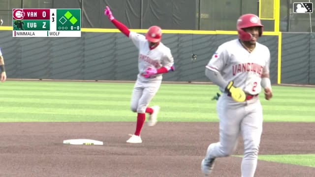 Arjun Nimmala's three-run homer