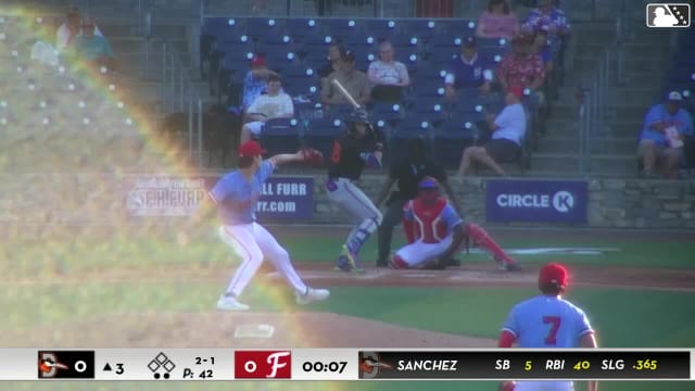 Jordan Sanchez homers (8) on a fly ball to center field.