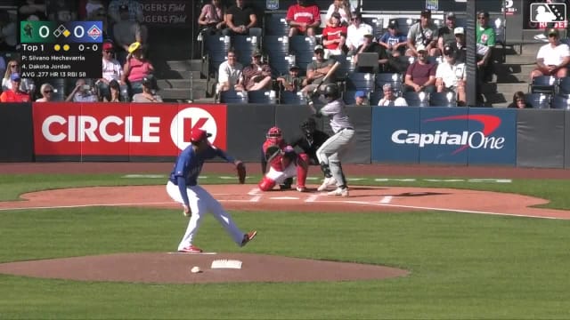 Dakota Jordan homers (14) on a line drive to left center field. Trevor Cohen scores.