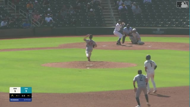 Jared Thomas homers (1) on a fly ball to center field. Demetrio Crisantes scores.