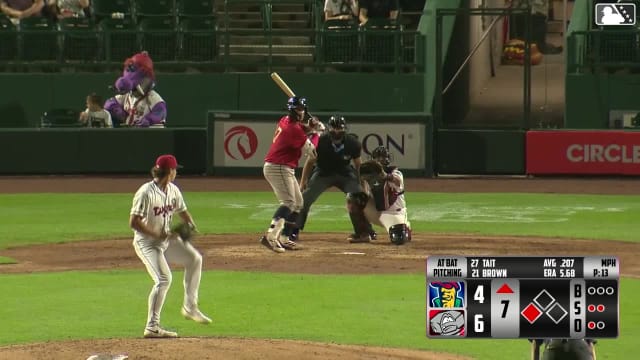 Eduardo Tait homers (10) on a line drive to right field. Andy Lugo scores.