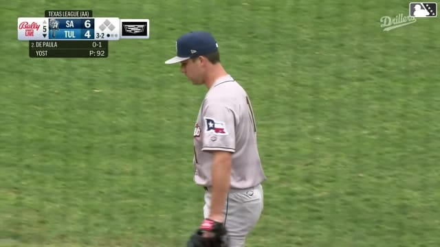 Josue De Paula homers (2) on a fly ball to center field.