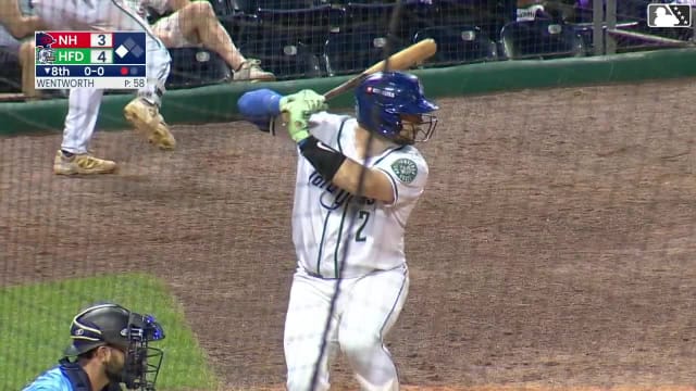 Cole Messina singles on a ground ball to second baseman Adrian Pinto, deflected by first baseman Jorge Burgos. Bryant Betancourt scores.