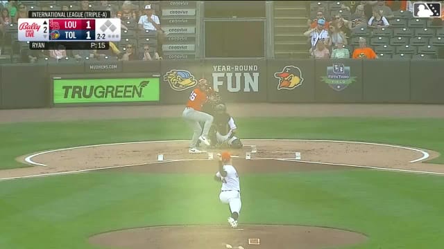 Michael Trautwein strikes out swinging.