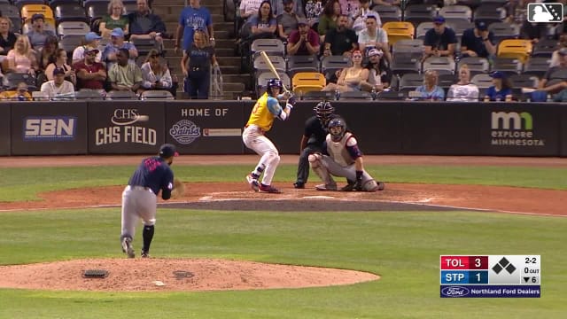 Walker Jenkins homers (12) on a fly ball to left center field.