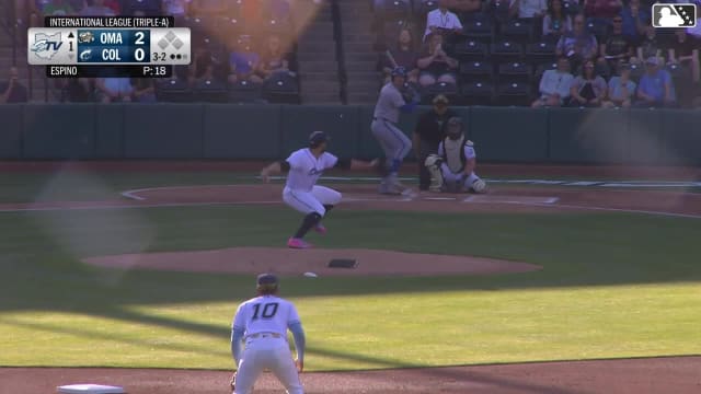 Drew Waters strikes out swinging.