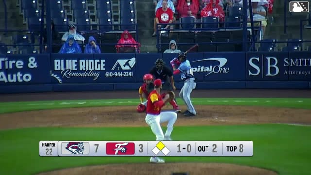 Chris Suero homers (14) on a fly ball to right center field. Mitch Voit scores.