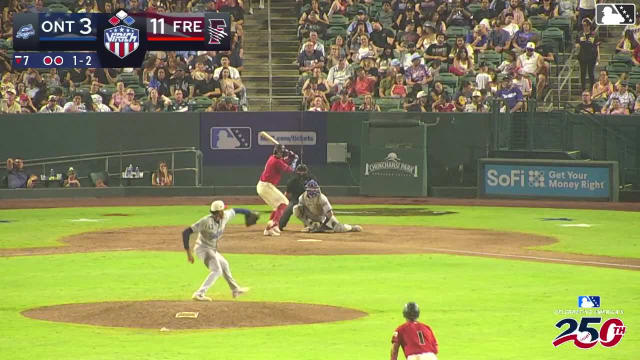 Wilder Dalis singles on a soft ground ball to pitcher Jhonny Jimenez. Cameron Nelson scores. Roldy Brito to 3rd. Luis Mendez to 2nd.