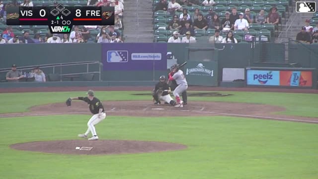 Carlos Virahonda homers (9) on a fly ball to left field.