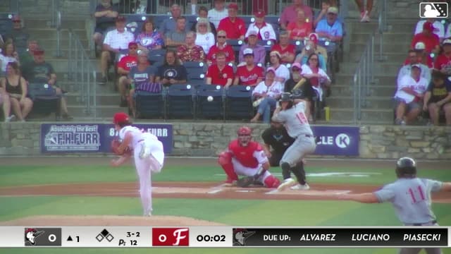 Kam Durnin singles on a fly ball to center fielder Dashyll Tejeda. Owen Nowak scores. Kam Durnin to 3rd. Kam Durnin advances to 3rd, on a throwing error by center fielder Dashyll Tejeda.