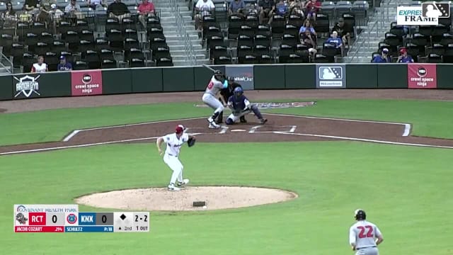 Jacob Cozart singles on a line drive to center fielder Kane Kepley. Tucker Flint scores.