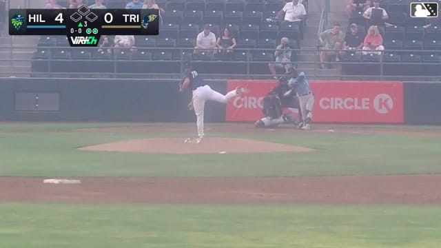 Jose Alpuria homers (1) on a fly ball to left center field.
