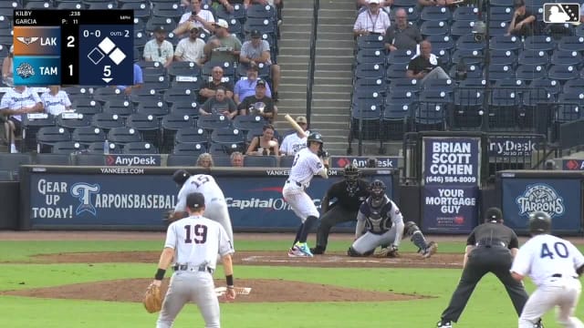 Dax Kilby doubles (3) on a line drive to left fielder Roberto Campos. David McCann scores. Ediel Rivera to 3rd.