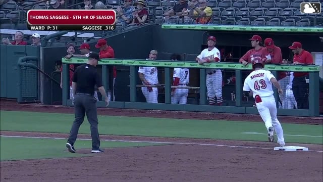 Thomas Saggese's three-run homer