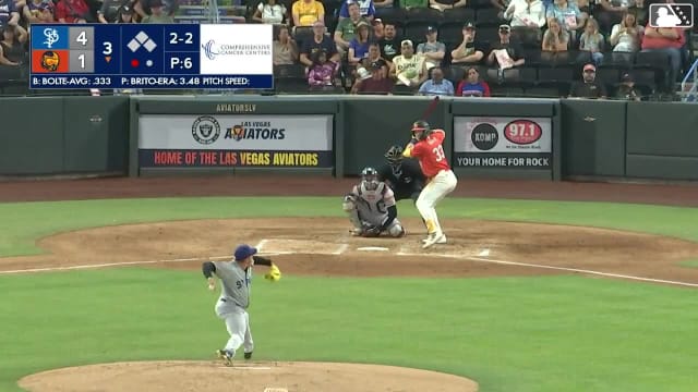 Henry Bolte homers (11) on a fly ball to right center field.