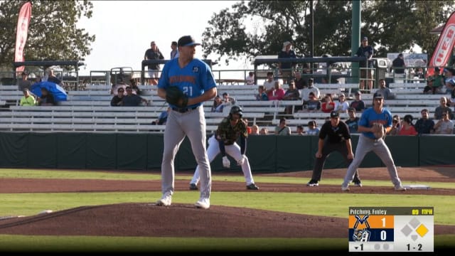 Jackson Finley fans three vs. Missions 