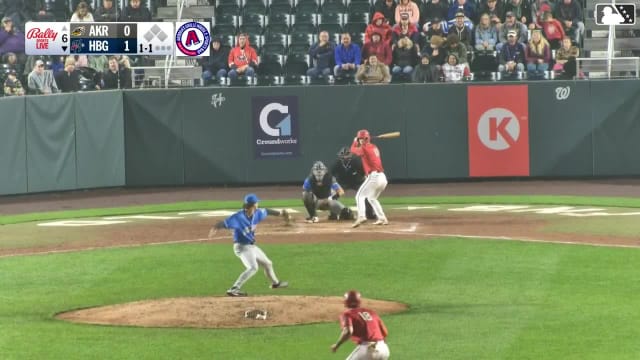 Sam Petersen homers (8) on a fly ball to right field. Leandro Pineda scores.