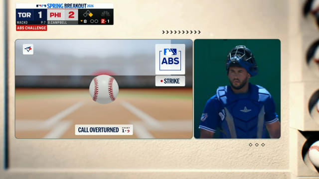 Ball call overturned after ABS challenge