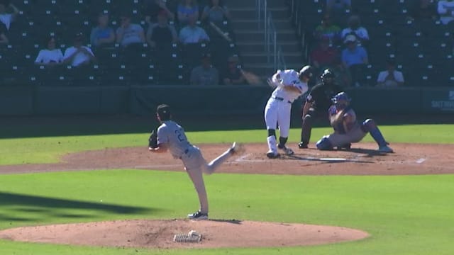 Kyle West mashes a pair of 450-foot homers