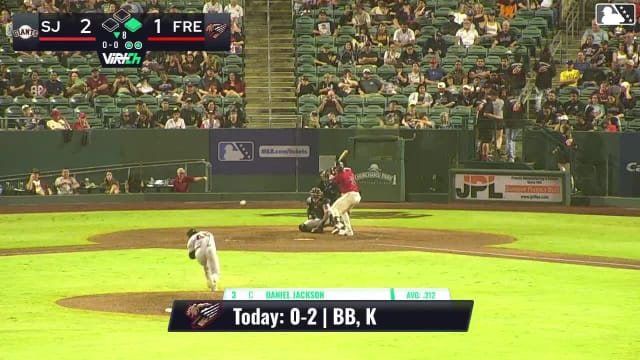 Daniel Jackson homers (6) on a line drive to right field. Ashly Andujar scores.