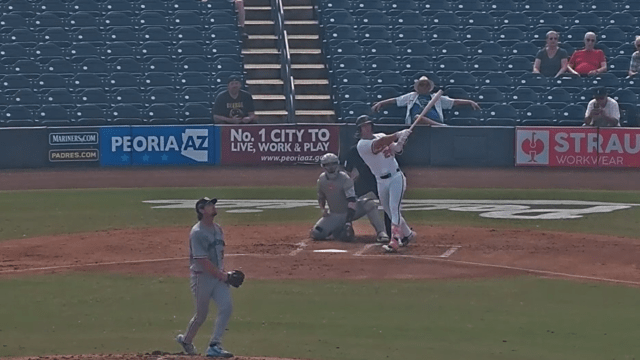 Vance Honeycutt ties the game with a two-run homer