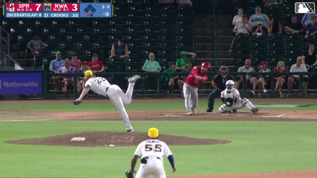 Eric Cerantola collects a strikeout