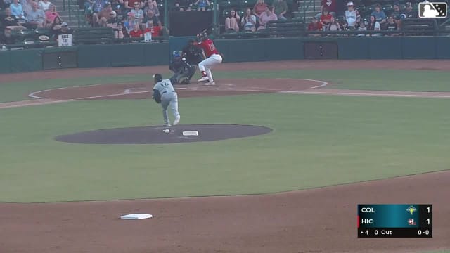 Paulino Santana homers (6) on a fly ball to right field. Marco Argudin scores.
