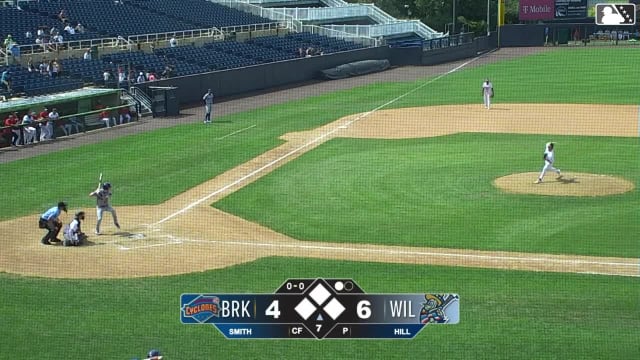 Aidan Smith homers (14) on a fly ball to left field.