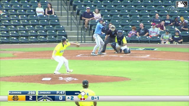 Cooper Flemming singles on a ground ball to right fielder Henry Ramos. Yirer Garcia scores. Grady Emerson to 3rd.