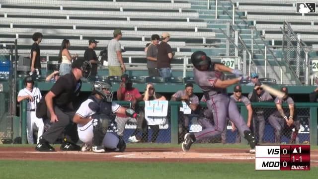 Ryan Waldschmidt's first professional hit 