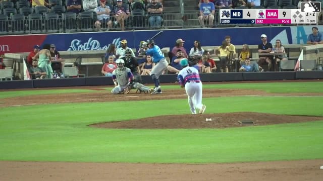 Ryan Lasko homers (5) on a fly ball to center field.