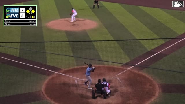 Yassel Soler singles on a ground ball to left fielder Curtis Washington Jr. JD Dix scores. José Mejía to 2nd.