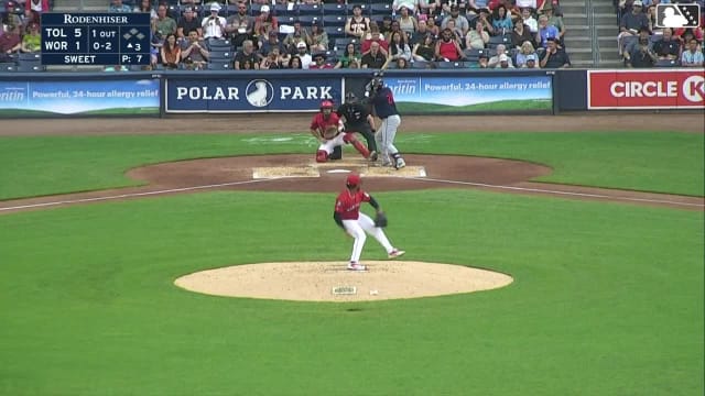 Eduardo Valencia homers (13) on a fly ball to left center field.