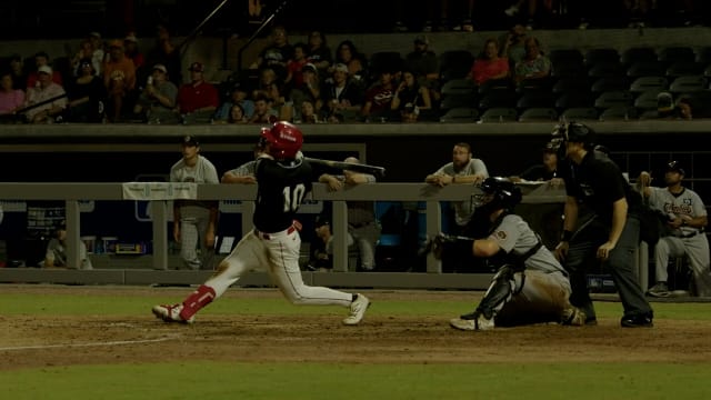 Peyton Stovall's three-homer performance