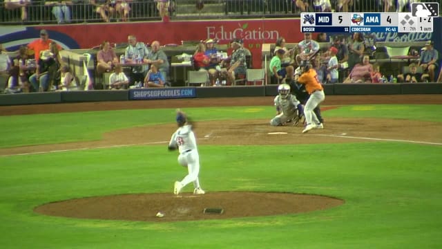 Bobby Boser homers (9) on a fly ball to center field.