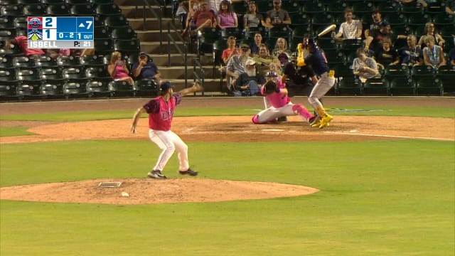 Chase Isbell's four-strikeout inning