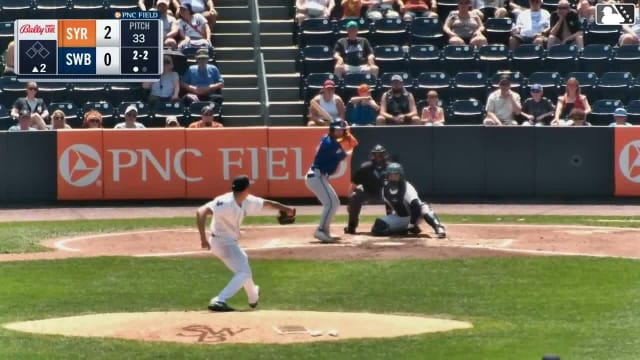 Jackson Cluff strikes out swinging.