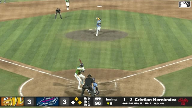 Cristian Hernández singles on a line drive to left fielder Ryan Spikes. Brendan Jones scores. Payton Green to 2nd.