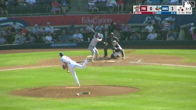 Dylan Dreiling homers (11) on a fly ball to left field. Frainyer Chavez scores.