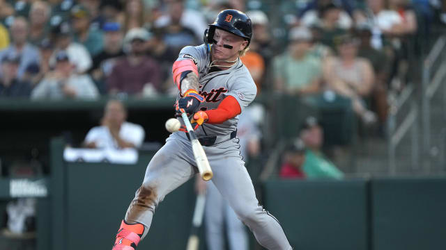 Max Clark records first career hit