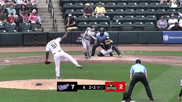 Sam Antonacci hits a two-run homer