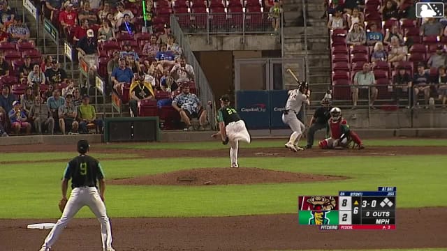 Eric Bitonti homers (18) on a fly ball to right center field.