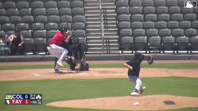 Xavier Neyens homers (7) on a fly ball to left field.