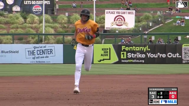Kyle Karros homers for Triple-A Albuquerque
