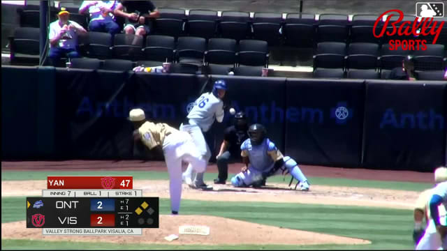 Ching-Hsien Ko singles on a fly ball to right fielder Pedro Catuy. Kendall George scores. Jaron Elkins to 3rd.