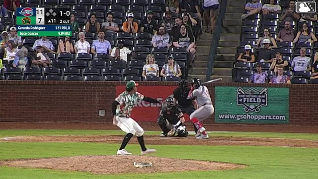 Gerardo Rodriguez homers (7) on a line drive to left field.