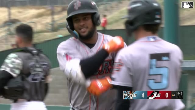 Dario Laverde's first homer of the year