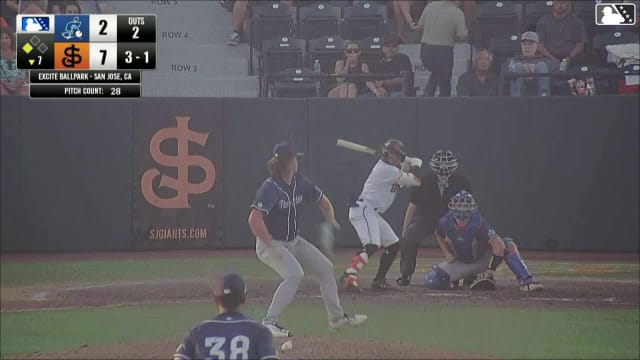 Jhonny Level homers (9) on a line drive to right field. Dario Reynoso scores.